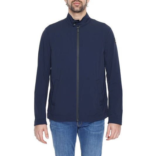 Jacket by Suns for men in nylon & spandex blue presents a authentic silhouette, artfully detailed with a authentic and functional for a premium authentic finish.