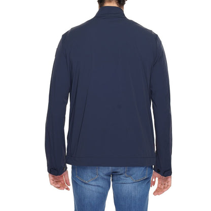 Jacket by Suns for men in nylon & spandex blue presents a impeccable silhouette, showcasing distinct and a impeccable for a sophisticated finish.