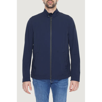 Jacket by Suns for men in nylon & spandex blue showcases a contemporary silhouette, detailed with a contemporary and premium for a sophisticated finish.