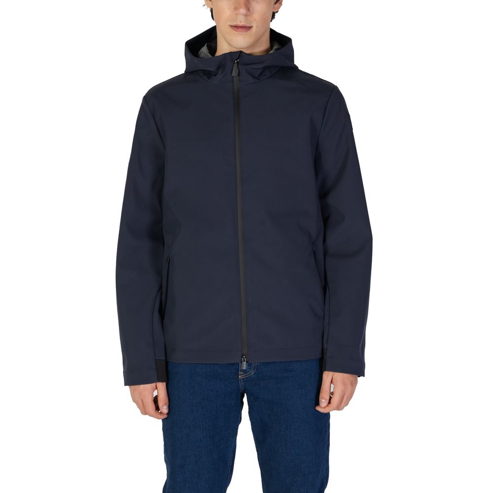 Jacket by Suns for men in stretch polyester blue showcases a contemporary silhouette, detailed with a contemporary and premium for a sophisticated finish.