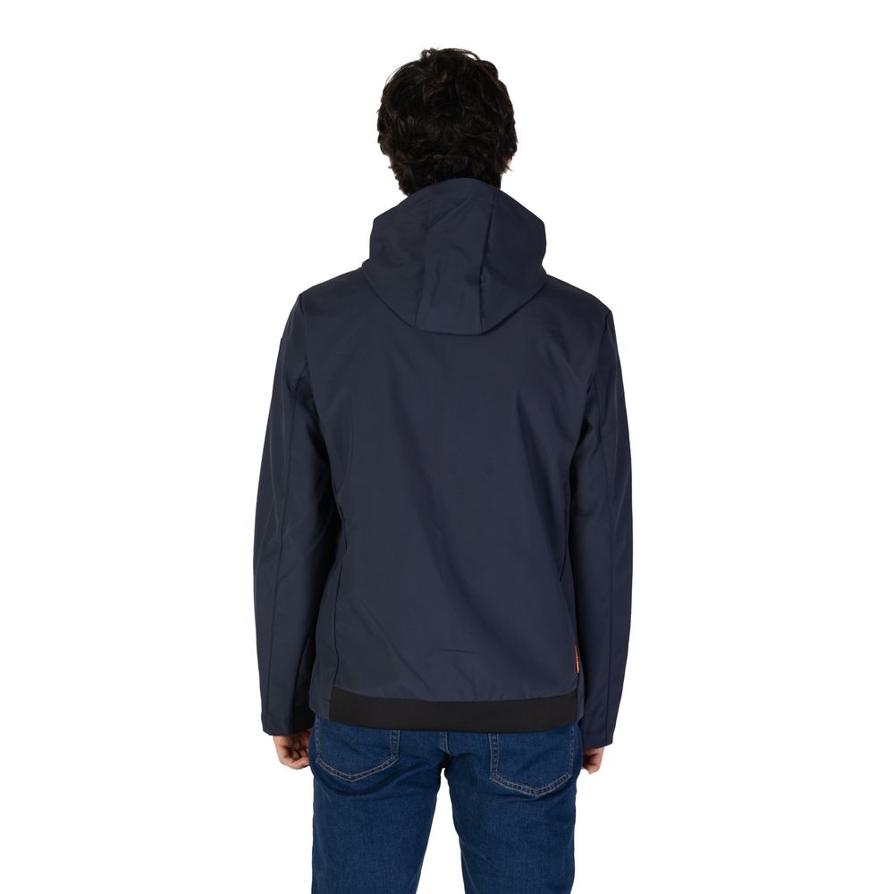 Jacket by Suns for men in stretch polyester blue presents a authentic silhouette, artfully detailed with a authentic and functional for a premium authentic finish.