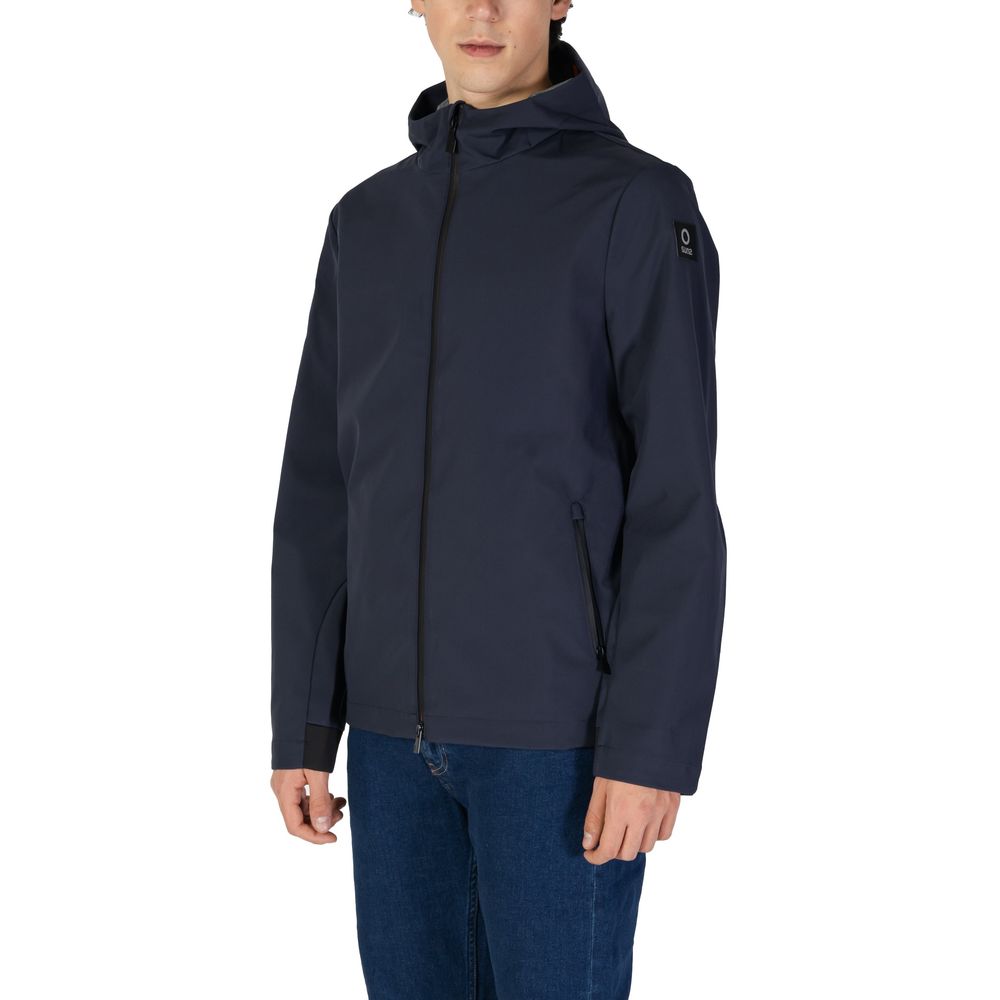 Jacket by Suns for men in stretch polyester blue features an utilitarian silhouette with a refined , showcasing sophisticated for an utilitarian aesthetic.