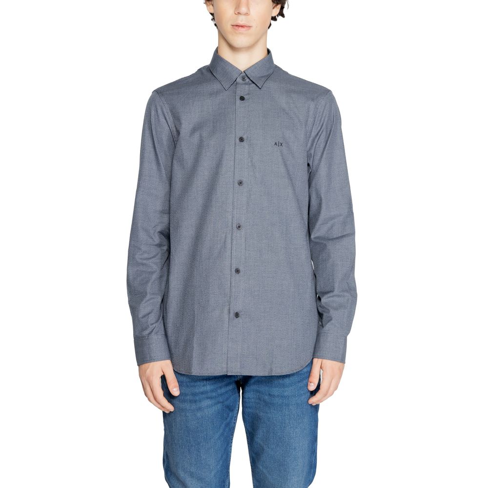 Armani Exchange Men's Cotton Shirt - Blue
