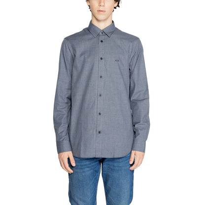 Armani Exchange Men's Cotton Shirt - Blue