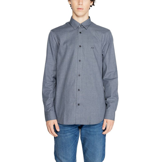 Armani Exchange Men's Cotton Shirt - Blue