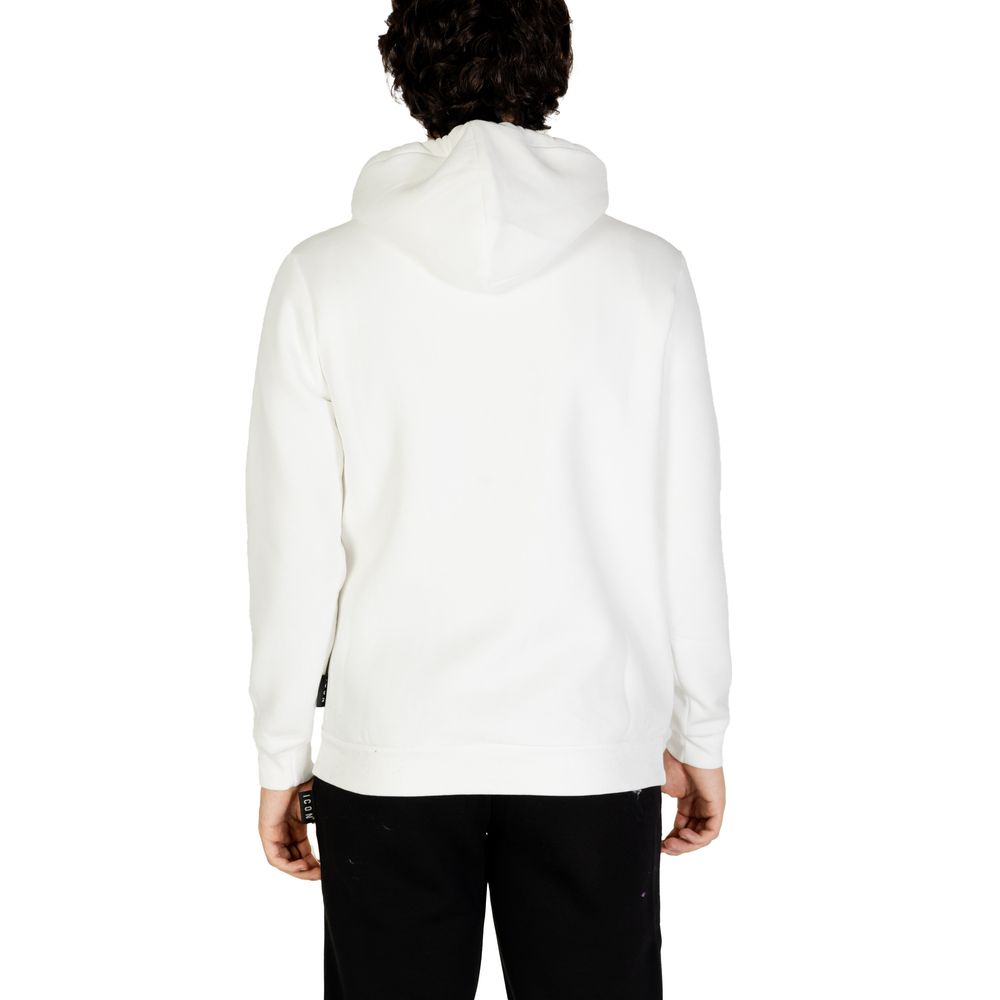 Sweater by Icon for men in cotton polyester white showcases a downtown chic silhouette, artfully finished with a downtown chic and for a sophisticated, high-end look.