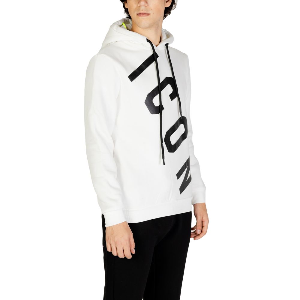 Sweater by Icon for men in cotton polyester white showcases an masterful silhouette, artfully detailed with a masterful and for a sophisticated, premium finish.