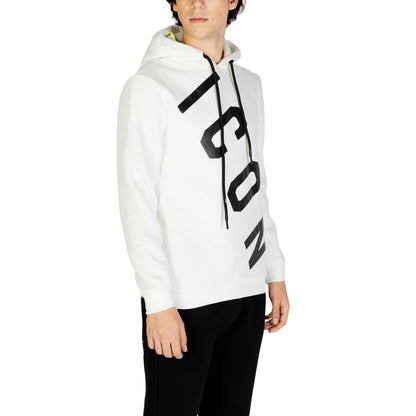 Sweater by Icon for men in cotton polyester white showcases an masterful silhouette, artfully detailed with a masterful and for a sophisticated, premium finish.