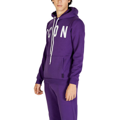 This Sweater by Icon for men in cotton polyester purple presents a understated silhouette, featuring a sophisticated and for a understated finish.