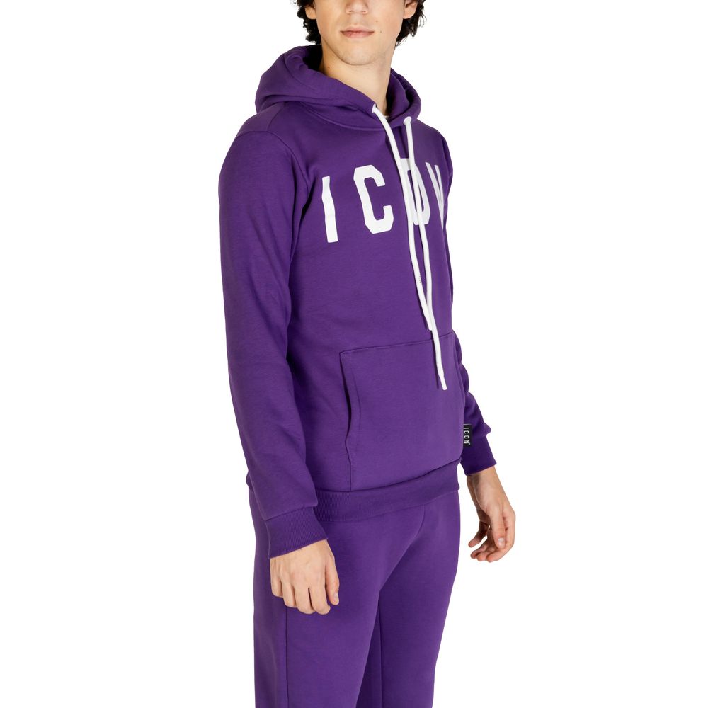 Sweater by Icon for men in cotton polyester purple showcases an masterful silhouette, artfully detailed with a masterful and for a sophisticated, premium finish.
