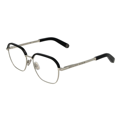 Eyeglasses Frames by Philipp Plein for men in black showcases a refined full-frame frame design with a refined black coloured frame finish for a refined and sophisticated look.