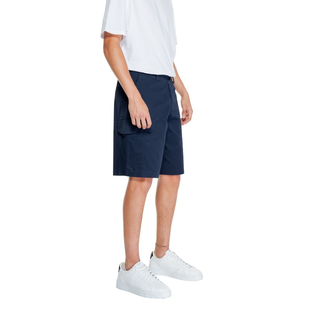 Armani Exchange Men's Stretch Cotton Bermuda Shorts - Blue