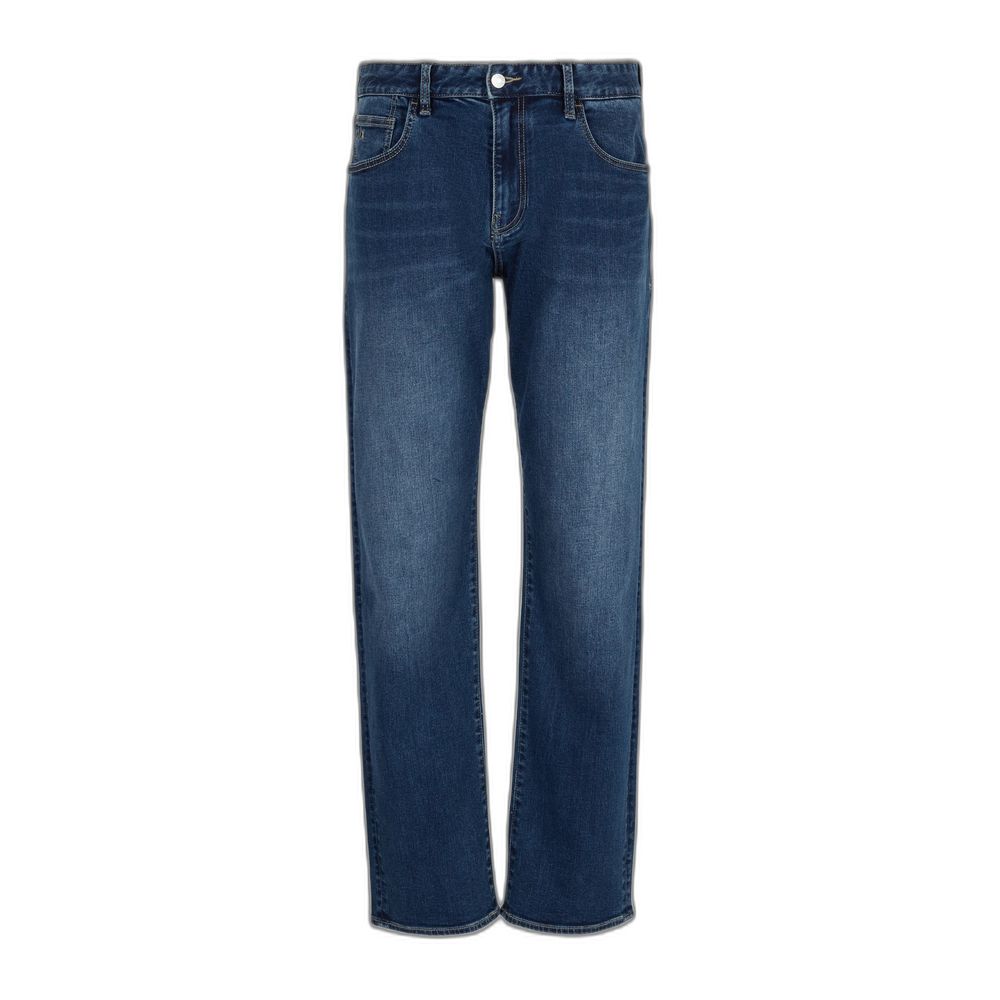 Armani Exchange Blue Wash Cotton Jeans