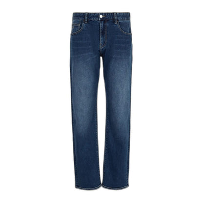Armani Exchange Blue Wash Cotton Jeans