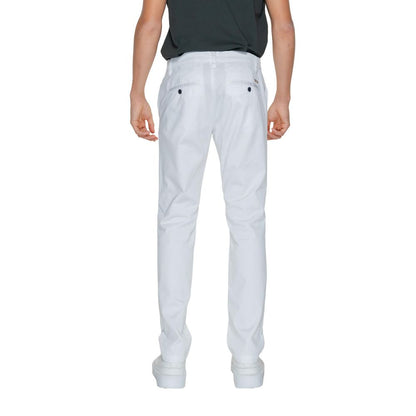 Armani Exchange White Cotton Chino Pants