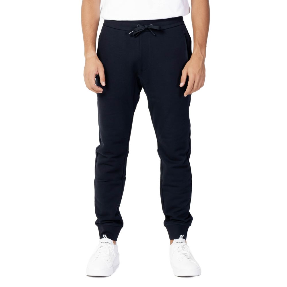 Activewear Jogger Pants by Armani Exchange for men in stretch cotton blue features an sporty with a and long, showcasing sporty .