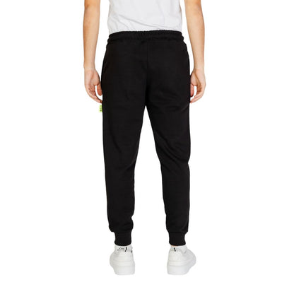 Pants by Icon for men in cotton polyester black features a enduring silhouette, showcasing a enduring and long with a for a premium, tailored aesthetic.