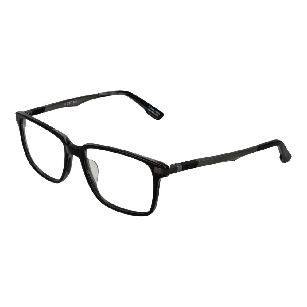 Eyeglasses Frames by Spy for men in black features an refined silhouette, showcasing the refined black coloured frame and sophisticated full-frame frame design.