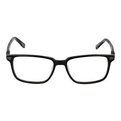 Eyeglasses Frames by Spy for men in black showcases a reflective silhouette, artfully incorporating a sophisticated black coloured frame with a distinct full-frame frame design.