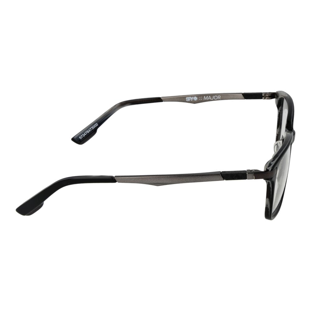 Eyeglasses Frames by Spy for men in black features a refined silhouette, showcasing a refined black coloured frame and full-frame frame design for a sophisticated, premium look.