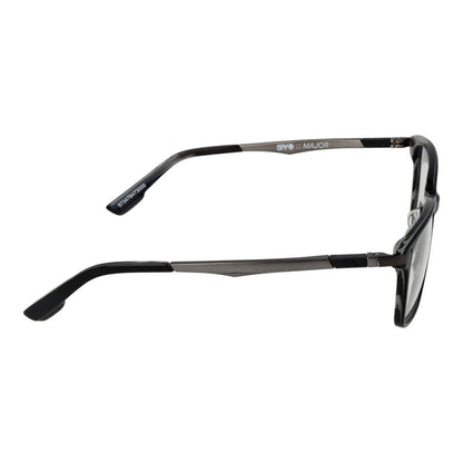 Eyeglasses Frames by Spy for men in black features a refined silhouette, showcasing a refined black coloured frame and full-frame frame design for a sophisticated, premium look.