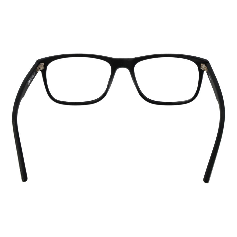 Eyeglasses Frames by Spy for unisex in black showcases a reflective silhouette, artfully incorporating a sophisticated black coloured frame with a distinct full-frame frame design.