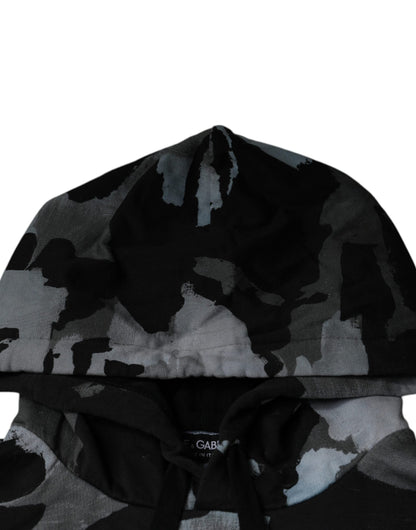 Dolce & Gabbana Multicolor Camouflage Men Hooded Sweater (Copy)
