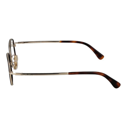 Eyeglasses Frames by Max Mara for women in brown features an refined silhouette, showcasing a sophisticated brown coloured frame and refined full-frame frame design for a refined look.