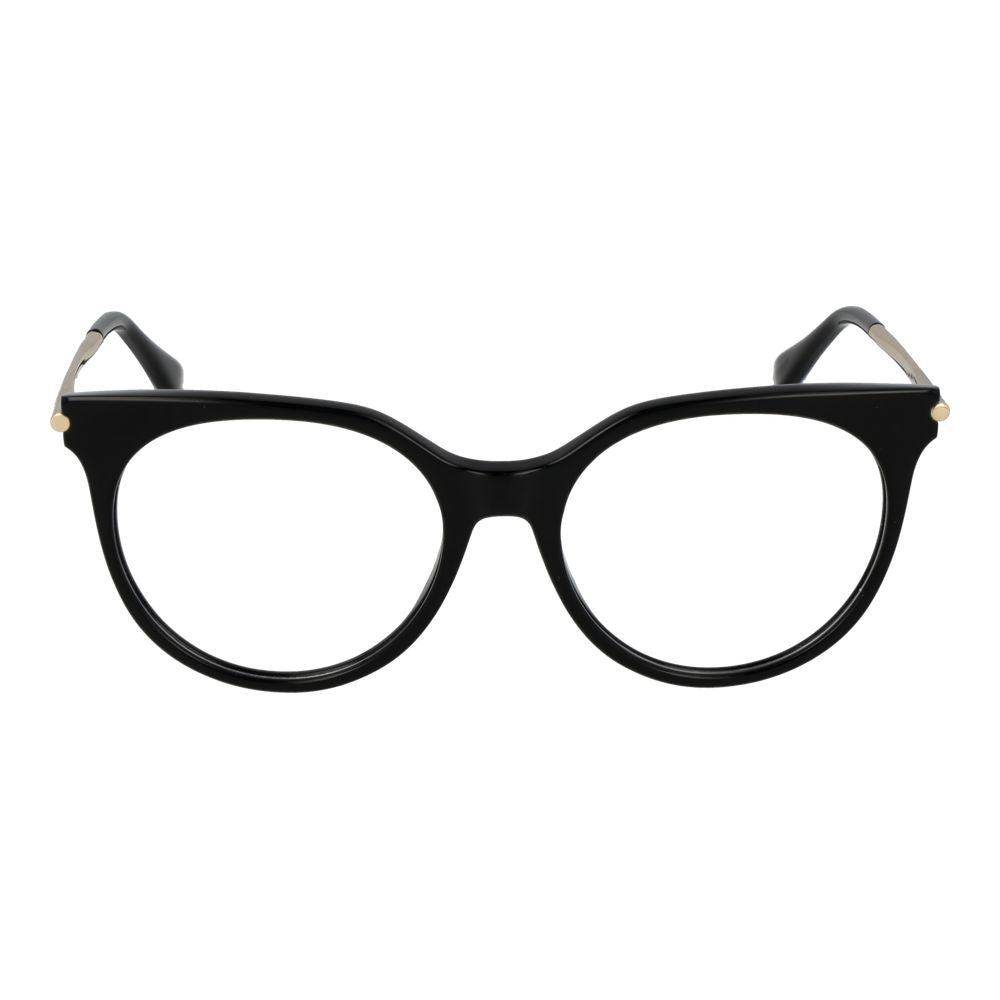 Eyeglasses Frames by Max Mara for women in and black showcases a refined silhouette, detailed with a black coloured frame finish and a sophisticated full-frame frame design.