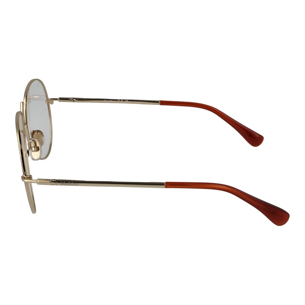 Eyeglasses Frames by Max Mara for women in orange features an refined silhouette, showcasing a sophisticated orange coloured frame and refined full-frame frame design for a refined look.
