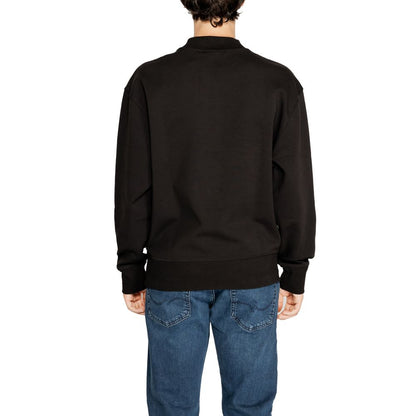 This Sweater by Calvin Klein Jeans for men in stretch polyester cotton black presents a understated silhouette, featuring a sophisticated and for a understated finish.