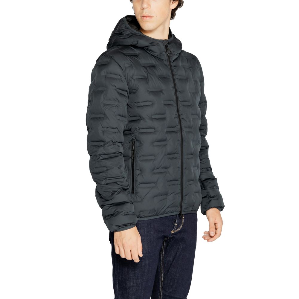 Jacket by Replay for men in polyester blue features a smart silhouette, perfectly accentuated by its unique and functional for a smart finish.