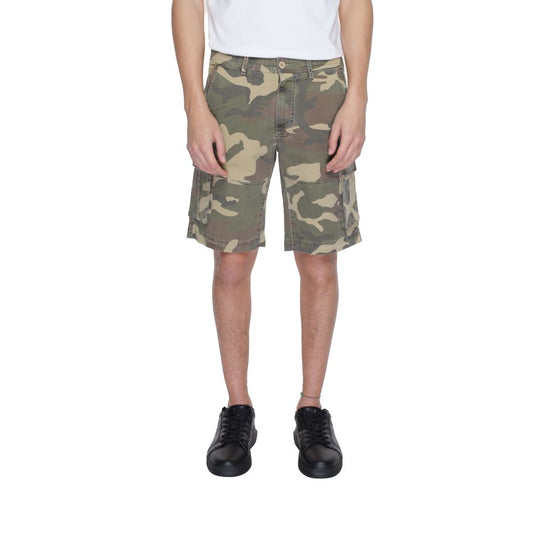 U.S. POLO ASSN. Beige Green Camo Cotton Bermuda Shorts