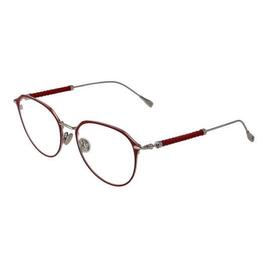 Eyeglasses Frames by Tod's for women in red features an refined silhouette, showcasing the refined red coloured frame and sophisticated full-frame frame design.