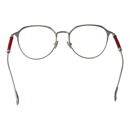 Eyeglasses Frames by Tod's for women in red showcases a reflective silhouette, artfully incorporating a sophisticated red coloured frame with a distinct full-frame frame design.