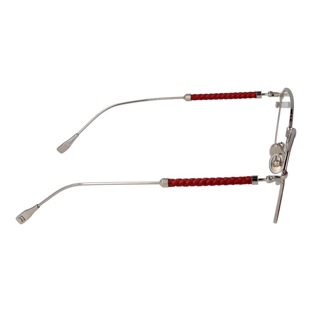 Eyeglasses Frames by Tod's for women in red features an refined silhouette, showcasing a sophisticated red coloured frame and refined full-frame frame design for a refined look.