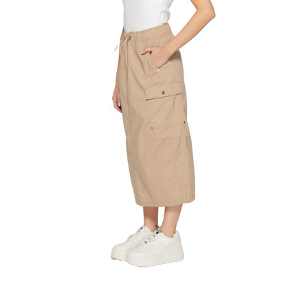 Street One Women's Stretch Cotton Skirt - Beige