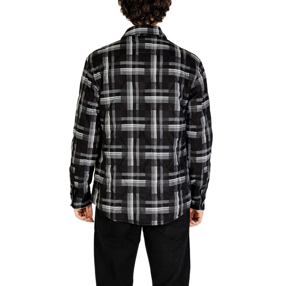 Jacket by Gianni Lupo for men in stretch polyester & viscose black features a smart silhouette, perfectly accentuated by its unique and functional for a smart finish.
