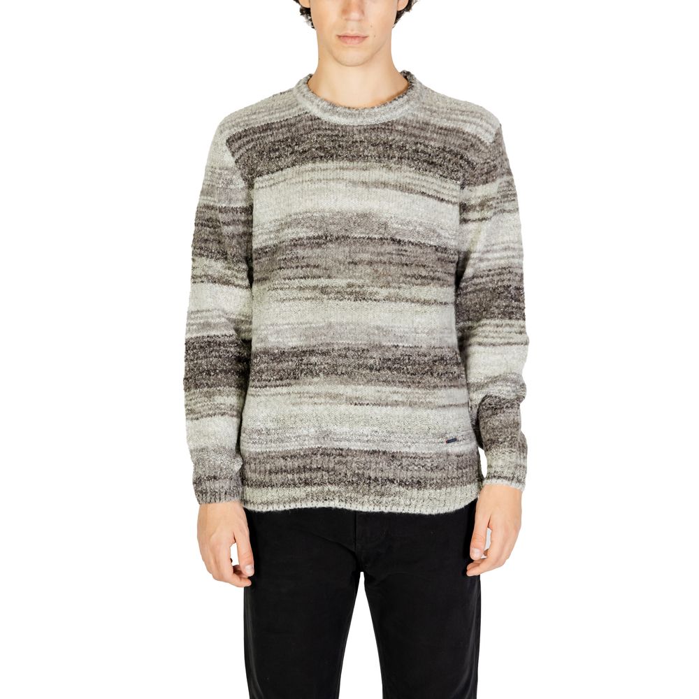 This Sweater by Gianni Lupo for men in polyacrylic wool gray presents a understated silhouette, featuring a sophisticated and for a understated finish.