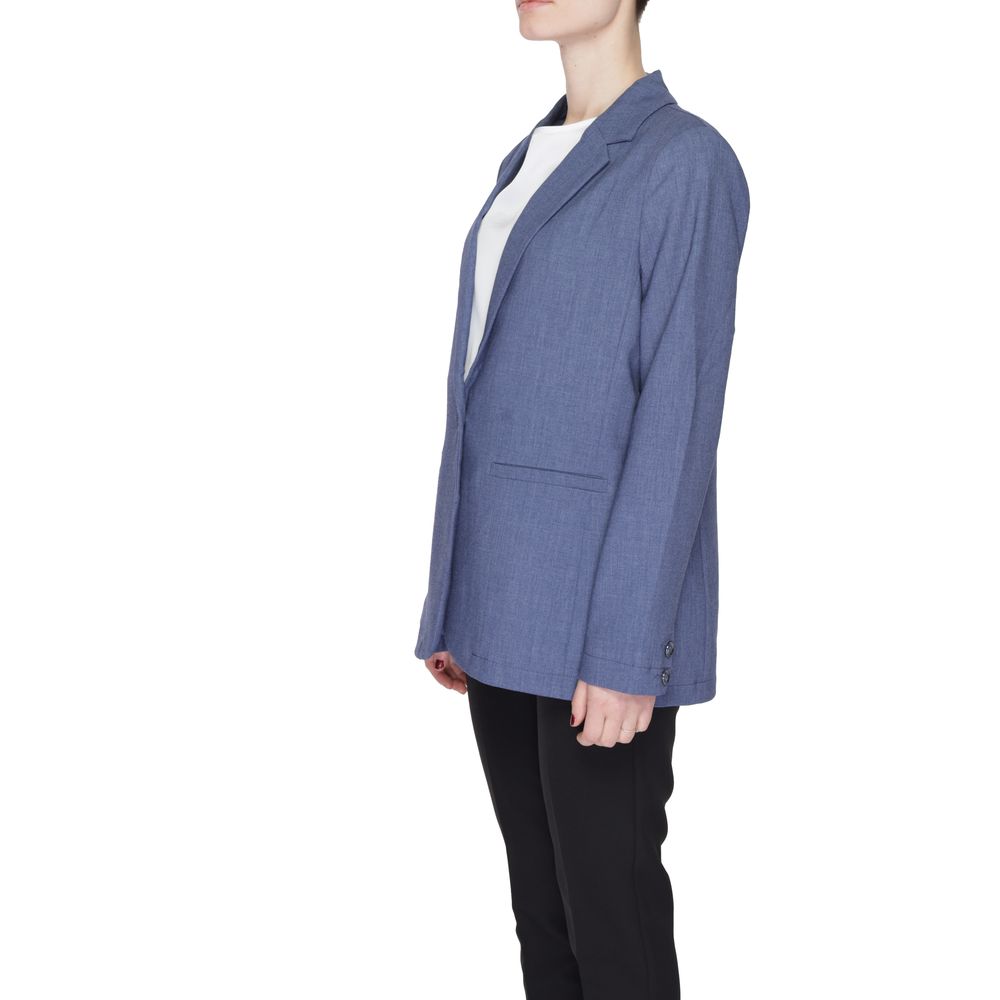 Street One Women's Stretch Viscose Polyester Suit - Blue