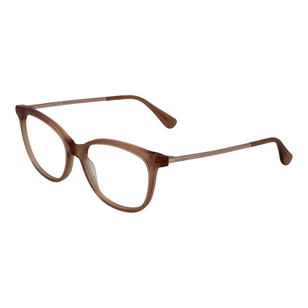 Eyeglasses Frames by Max Mara for women in brown showcases a refined full-frame frame design with a refined brown coloured frame finish for a refined and sophisticated look.