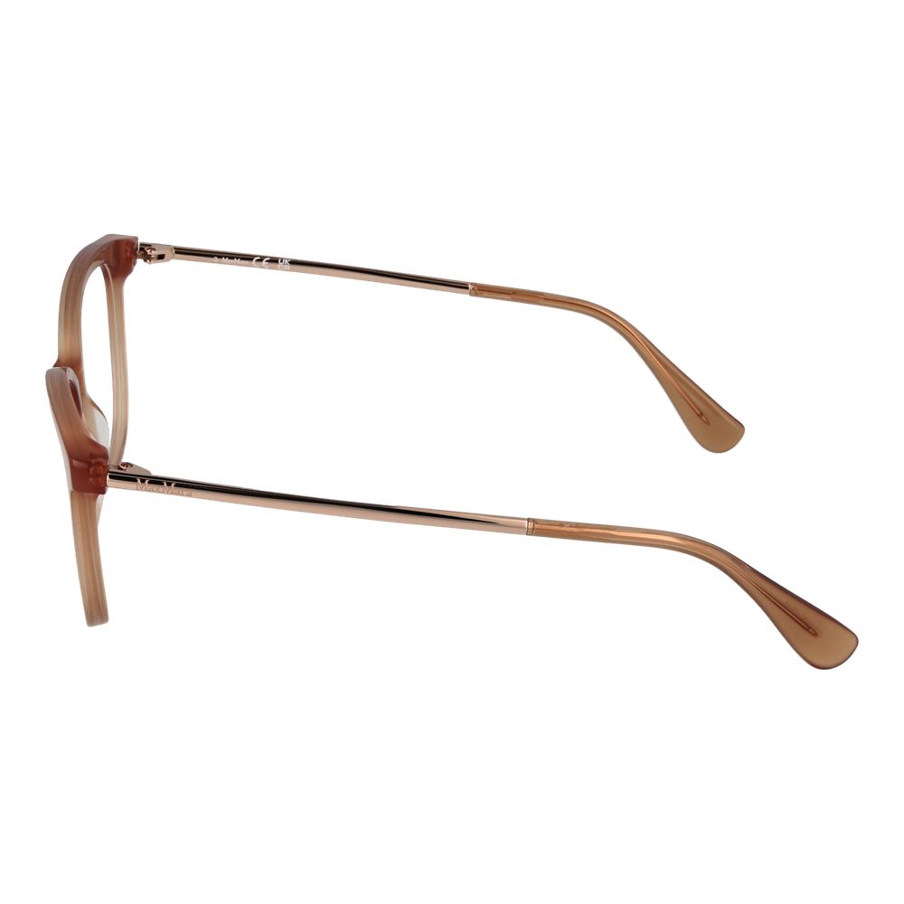 Eyeglasses Frames by Max Mara for women in brown features an refined silhouette, showcasing the refined brown coloured frame and sophisticated full-frame frame design.