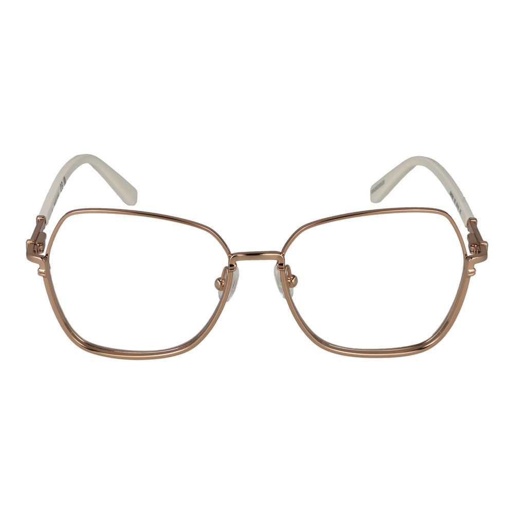 Eyeglasses Frames by Marciano by Guess for women in rose-gold features an refined silhouette, showcasing the refined rose-gold coloured frame and sophisticated full-frame frame design.