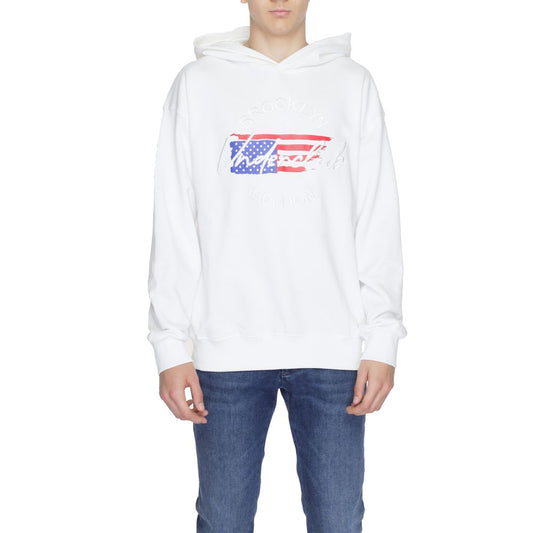 Hooded Sweater by Underclub for men in cotton white features an tactile silhouette, showcasing a sophisticated hooded neckline and tactile for a refined finish.