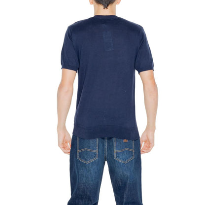 Hamaki-Ho Men's Short-Sleeve Cotton T-Shirt - Blue