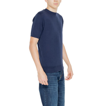 Hamaki-Ho Men's Short-Sleeve Cotton T-Shirt - Blue