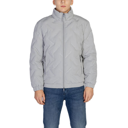 Jacket by Antony Morato for men in polyester gray showcases a enveloping silhouette, artfully detailed with a enveloping and premium for a truly enveloping finish.