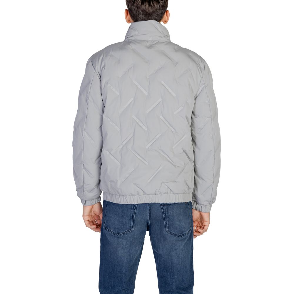 Jacket by Antony Morato for men in polyester gray showcases a contemporary silhouette, detailed with a contemporary and premium for a sophisticated finish.