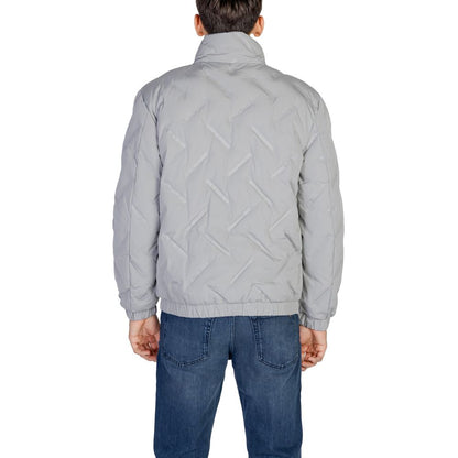 Jacket by Antony Morato for men in polyester gray showcases a contemporary silhouette, detailed with a contemporary and premium for a sophisticated finish.