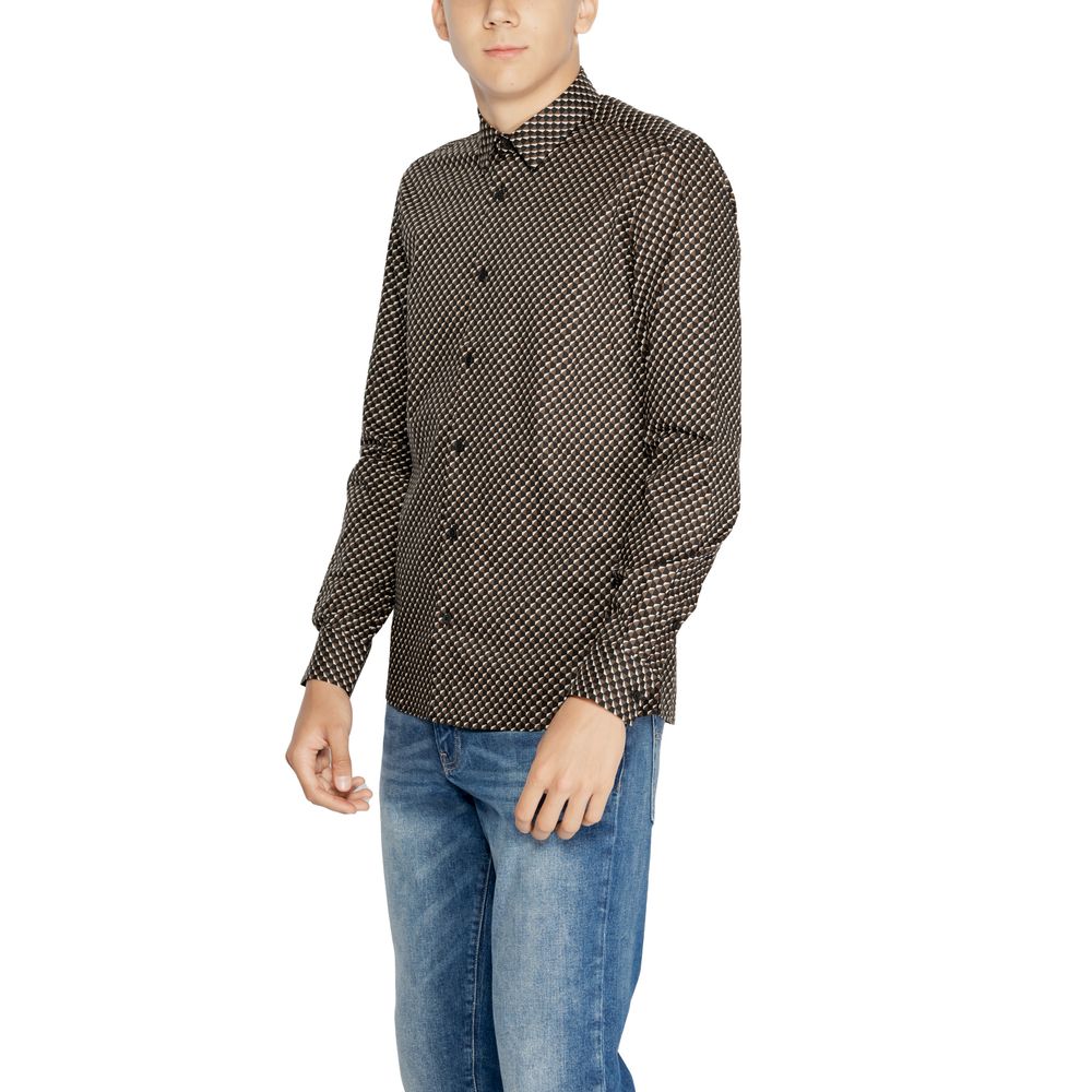 Antony Morato Men's Cotton Shirt - Brown